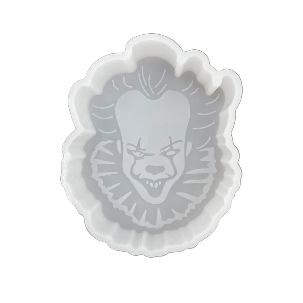 Unbranded Pennywise Clown Silicone Mold White New Aroma Bead Soap Resin Horror